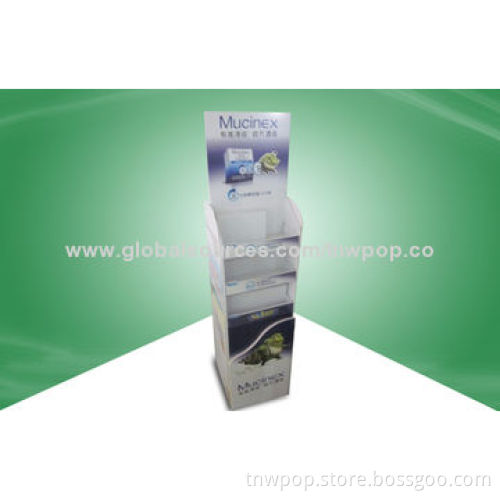 Promotional POP floor displays, two-sided, suitable for medicine, strepsils, can be customized